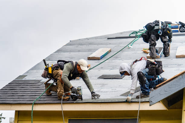 Professional Gutter Installation technician working in Decatur, IL